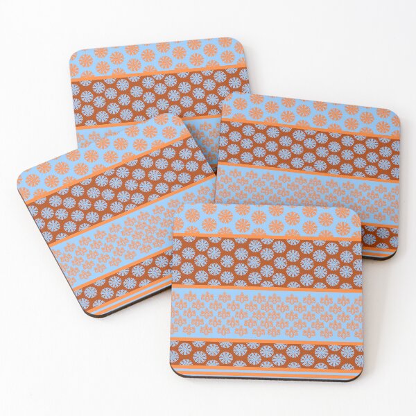 Aperçu de l'œuvre Motif Patchwork Motif Géométrique Japonais Classique Orange créée et vendue par Anna Lemos.
