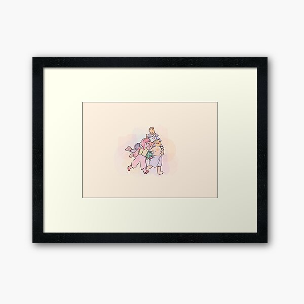 best friends in the world Framed Art Print