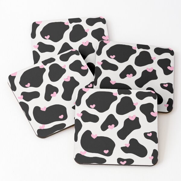 Item preview, Cow print pattern with hearts designed and sold by Pauli-.