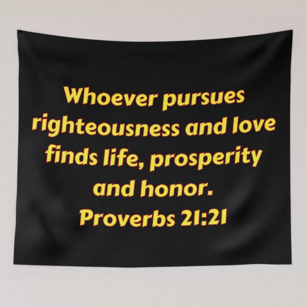 Item preview, Bible Verse Proverbs 21:21 designed and sold by Prayingwarrior.