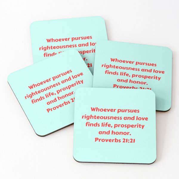 Artikelvorschau, Bible Verse Proverbs 21:21 entworfen und verkauft von Prayingwarrior.