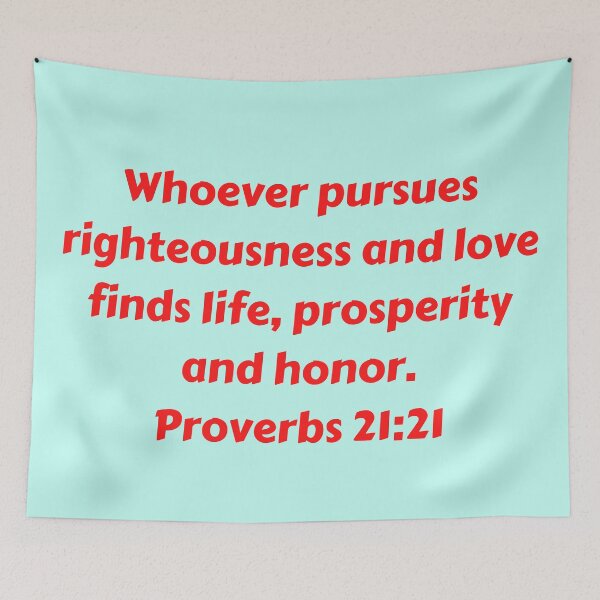 Item preview, Bible Verse Proverbs 21:21 designed and sold by Prayingwarrior.