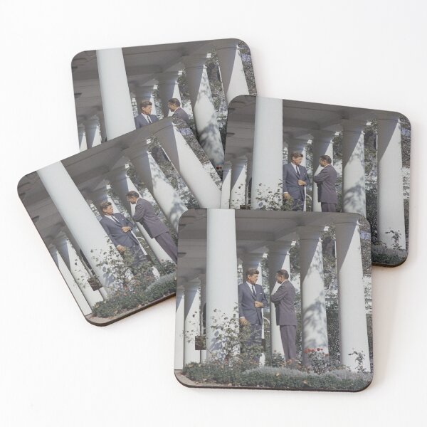Item preview, President Kennedy and Robert McNamara Outside West Wing - 1962 designed and sold by warishellstore.