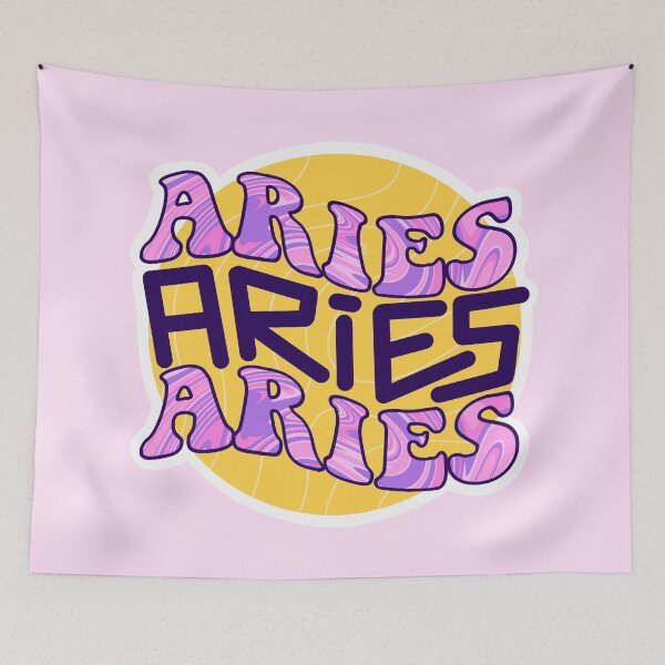 Item preview, Pink Aries Zodiac colorful design designed and sold by cimong.