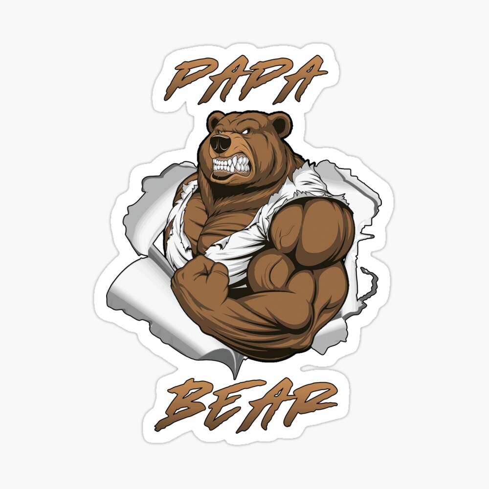 Papa Bear Clip Art Illustrations Graphic by Sgt.Ruthless
