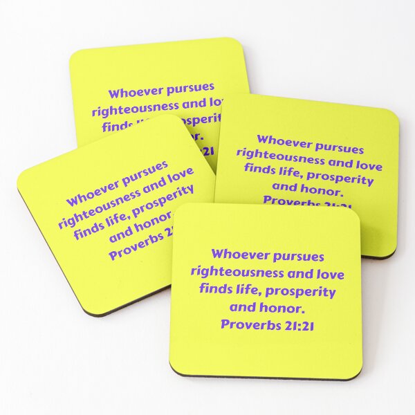 Item preview, Bible Verse Proverbs 21:21 designed and sold by Prayingwarrior.