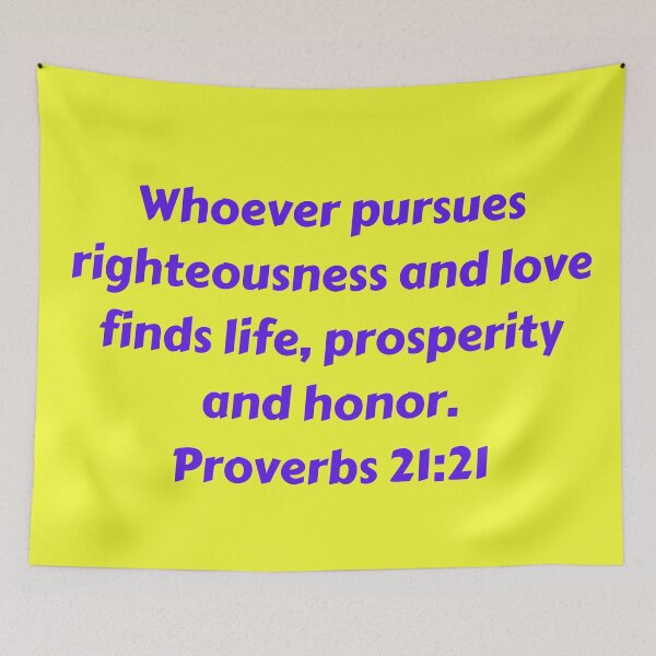 Item preview, Bible Verse Proverbs 21:21 designed and sold by Prayingwarrior.