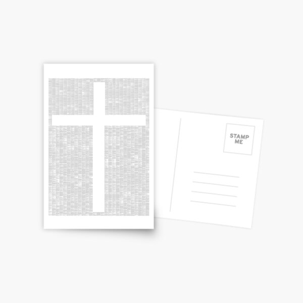 The entire bible printed in miniature Postkarte