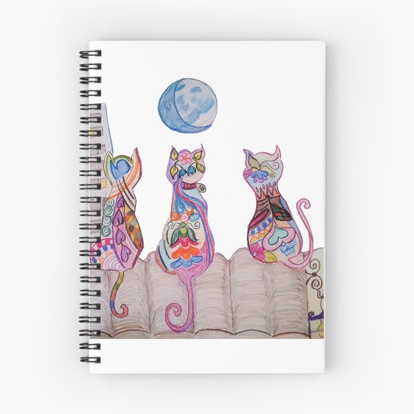 Item preview, Three Cats in the Moonlight designed and sold by Galeria-S.