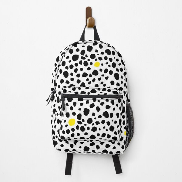Item preview, Dalmatian Spots - Handmade Dots - Animal Print - Black and White with Pops of Color - Yellow designed and sold by nancyelias.