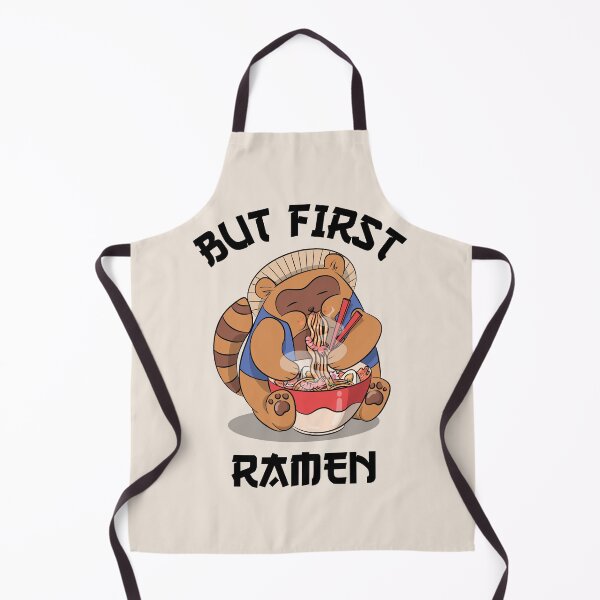 Item preview, But First Ramen Kawaii Raccoon designed and sold by Wachi-A.