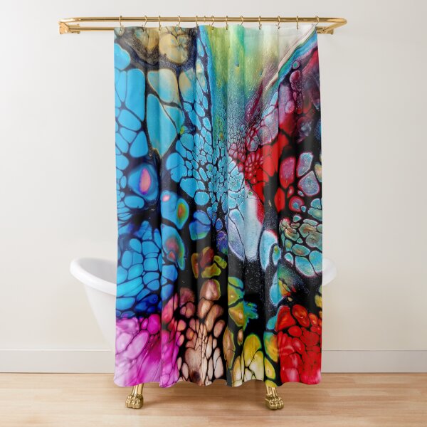 For the love of color Shower Curtain