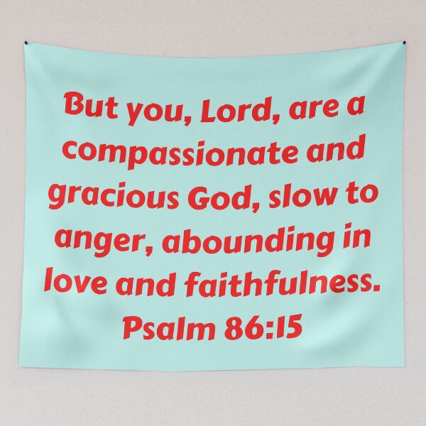 Item preview, Bible Verse Psalm 86:15 designed and sold by Prayingwarrior.