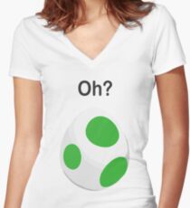 Pokemon Egg Women's Fitted V-Neck T-Shirt