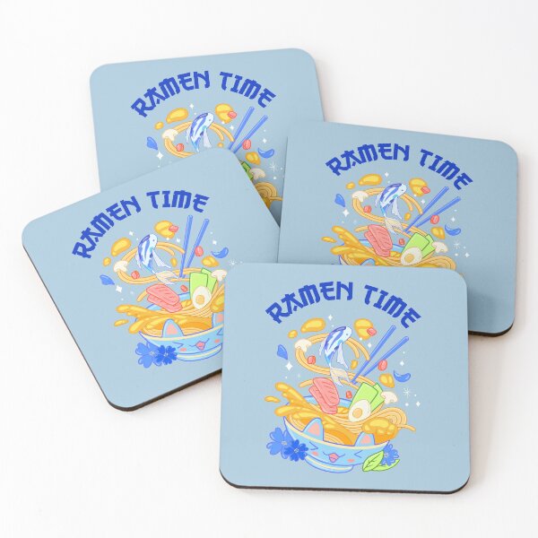 Item preview, Ramen Time Kawaii Blue designed and sold by Wachi-A.