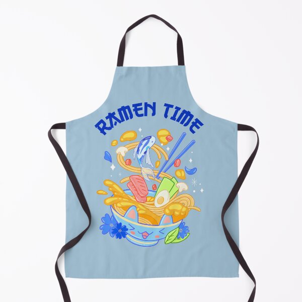 Item preview, Ramen Time Kawaii Blue designed and sold by Wachi-A.
