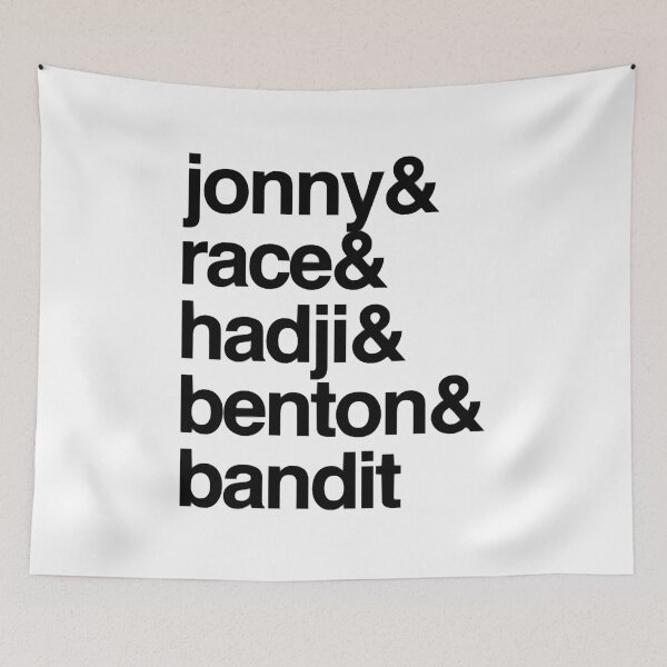 Item preview, Jonny & Race & Hadji & Benton & Bandit  designed and sold by NannieGuillaume.
