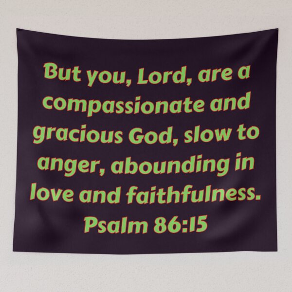 Aperçu de l'œuvre Bible Verse Psalm 86:15 créée et vendue par Prayingwarrior.