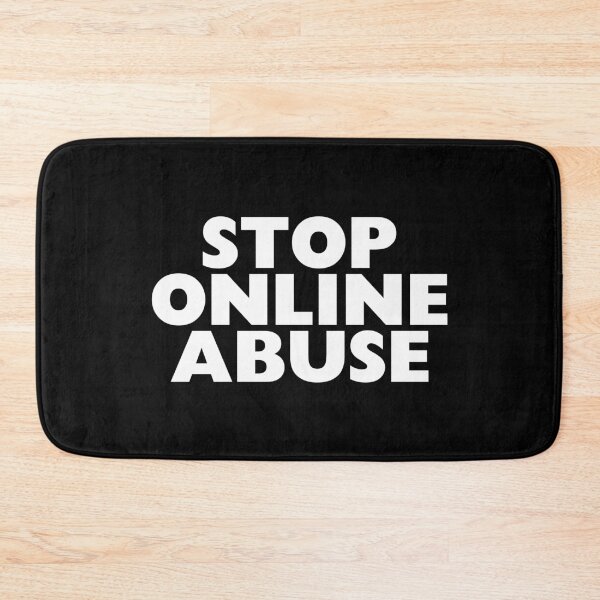Item preview, Stop Online Abuse - White On Black designed and sold by crazycollective.