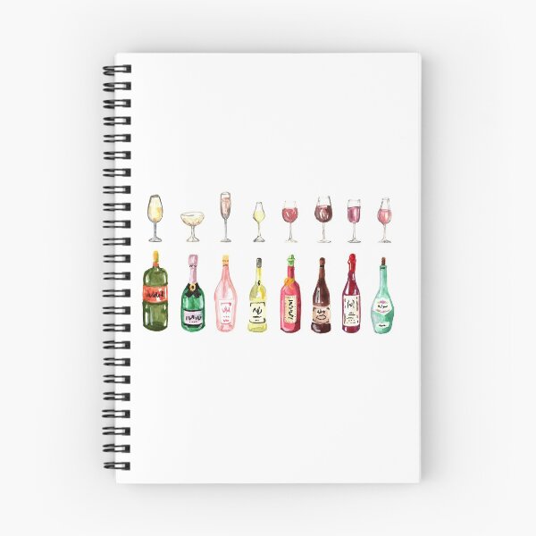 Item preview, Wine Bottles and Glasses designed and sold by SaltandPaper.