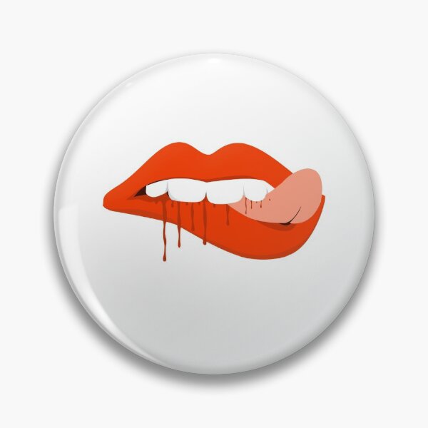 Item preview, Biting red lip and blood designed and sold by Smileycreation.