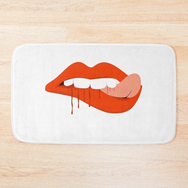 Item preview, Biting red lip and blood designed and sold by Smileycreation.