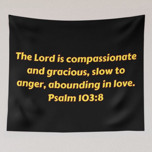 Aperçu de l'œuvre Bible Verse Psalm 103:8 créée et vendue par Prayingwarrior.