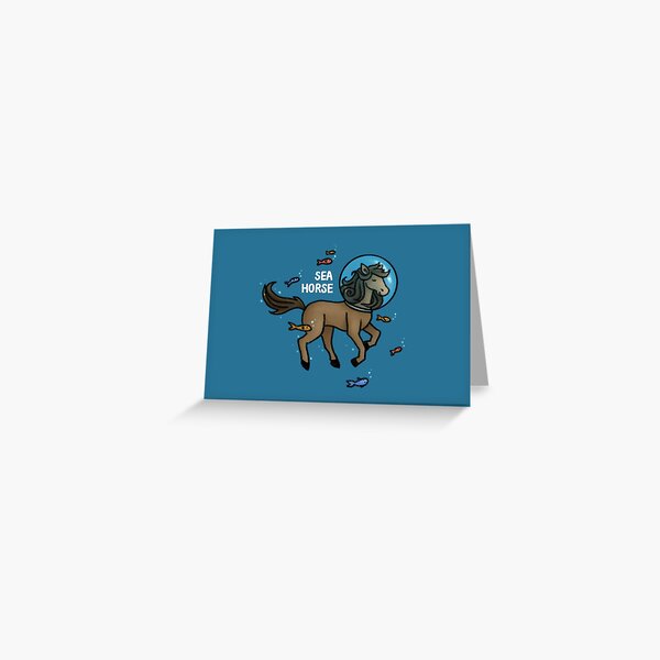 Sea Horse Greeting Card