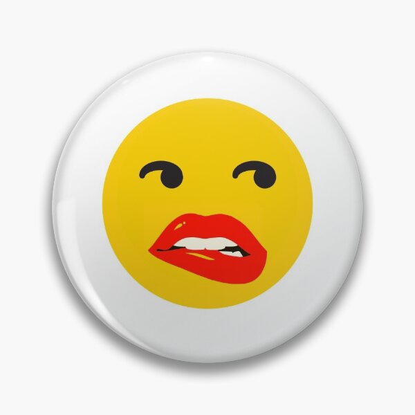 Item preview, Biting red lip emoji designed and sold by Smileycreation.