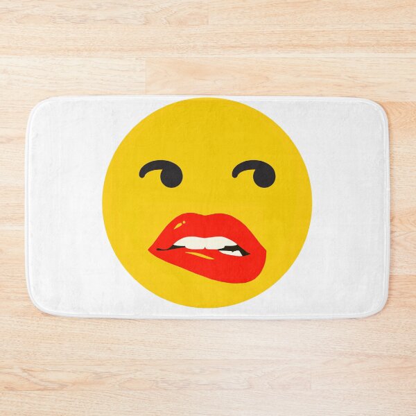 Item preview, Biting red lip emoji designed and sold by Smileycreation.