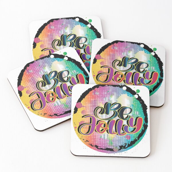 Item preview, Be Jolly Colorful Calligraphy  designed and sold by Nobiya.