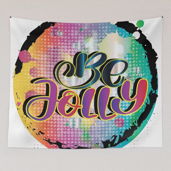 Item preview, Be Jolly Colorful Calligraphy  designed and sold by Nobiya.