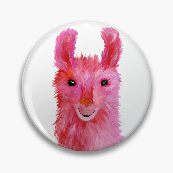 Artikelvorschau, Lächelndes Pink Lama entworfen und verkauft von HealingArtsReachingKids (HARK).