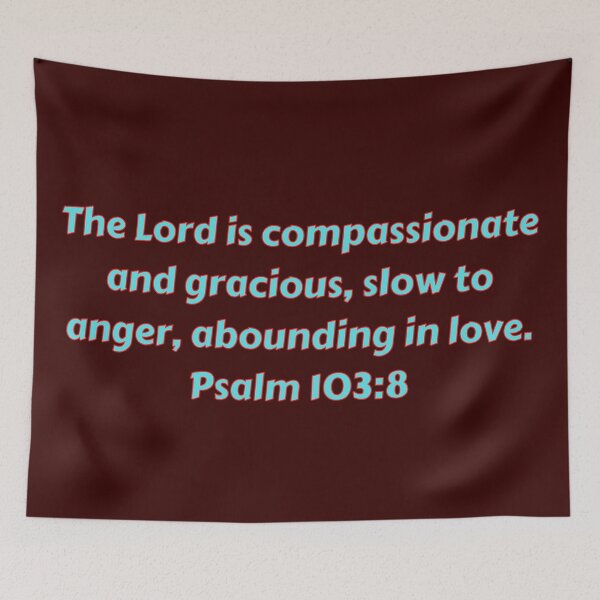 Artikelvorschau, Bible Verse Psalm 103:8 entworfen und verkauft von Prayingwarrior.