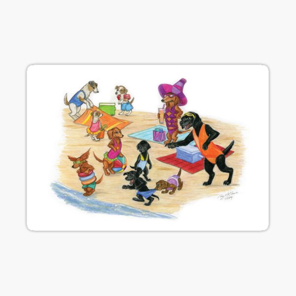 Take the Kids to the Beach Sticker