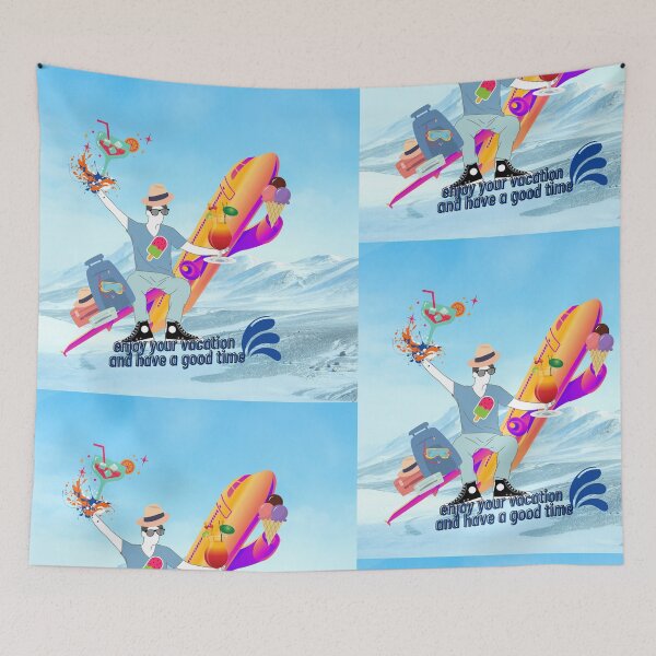 Aperçu de l'œuvre t-shirt de vacances créée et vendue par majdobobo.