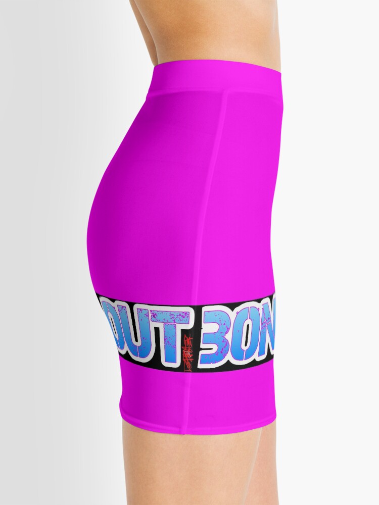 Alternate view of HOT PINK COLLECTION BONE OUT! Get inspired to live! Mini Skirt