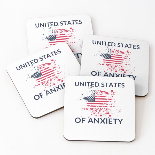 Item preview, UNITED STATES OF ANXIETY 4th of July Independence day designed and sold by LethalIy-Yours.