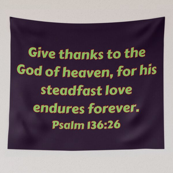 Aperçu de l'œuvre Bible Verse Psalm 136:26 créée et vendue par Prayingwarrior.