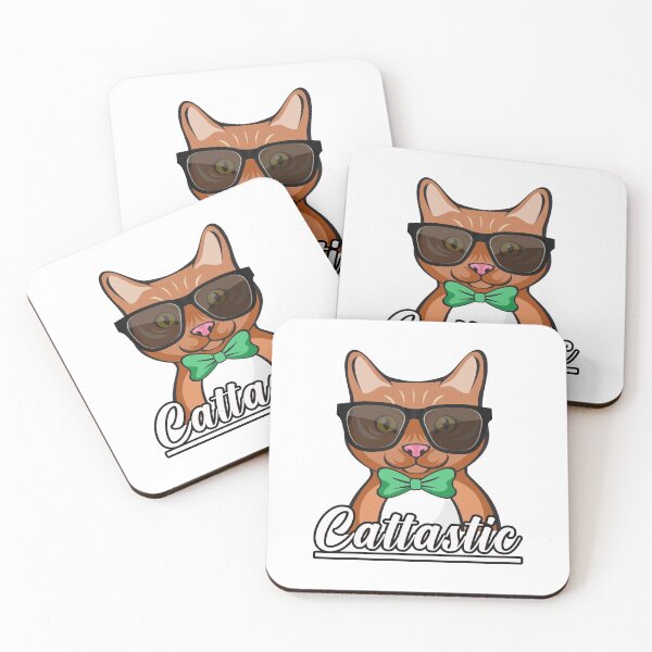 Item preview, Cat with Sunglasses with Cattastic Text designed and sold by CreativeArts Studio.