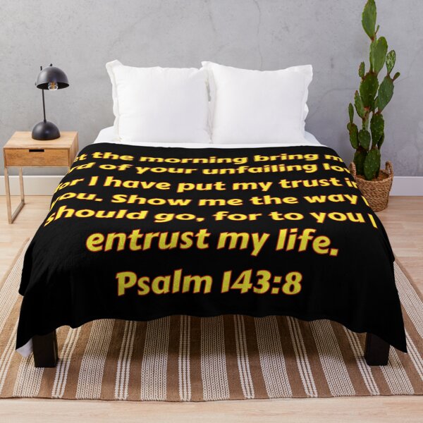 Artikelvorschau, Bible Verse Psalm 143:8 entworfen und verkauft von Prayingwarrior.