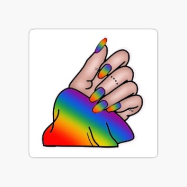 LGBT nails Sticker