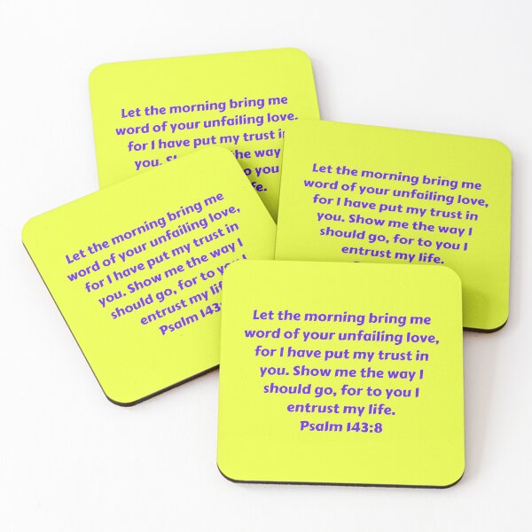 Item preview, Bible Verse Psalm 143:8 designed and sold by Prayingwarrior.