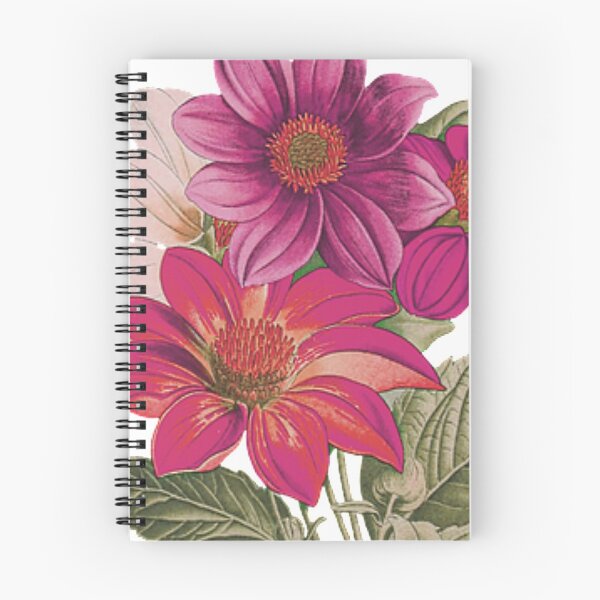Item preview, Dahlia Bouquet In Plums and Pinks designed and sold by OByD.