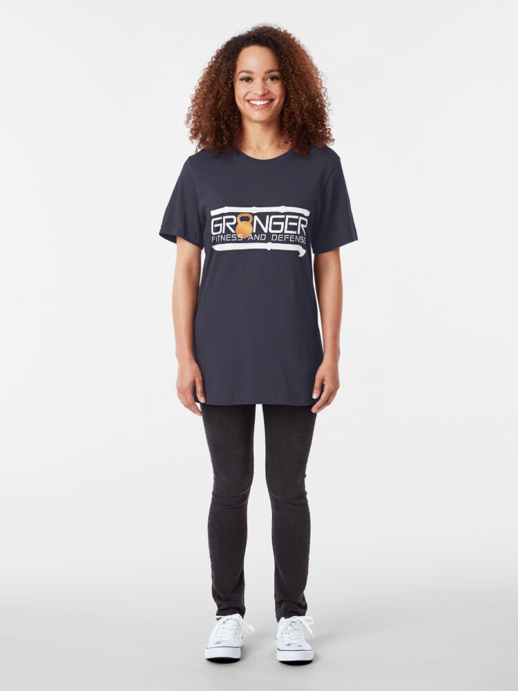 Alternate view of Classic Full Logo for Granger Fitness and Defense Slim Fit T-Shirt