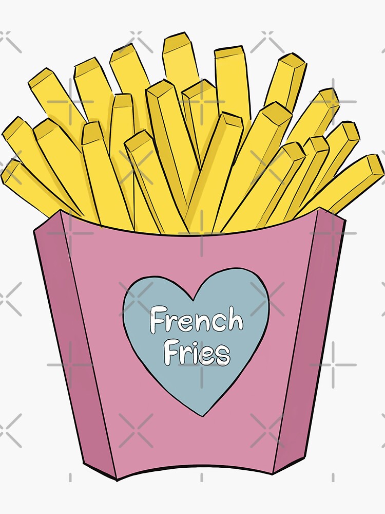 Pink French Fries Sticker For Sale By Iafnanela Redbubble 9322