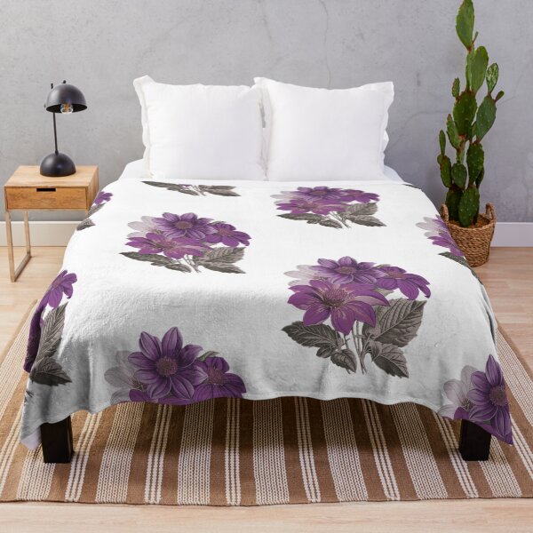 Aperçu de l'œuvre Bouquet de Dahlias en lilas et violet créée et vendue par OByD.