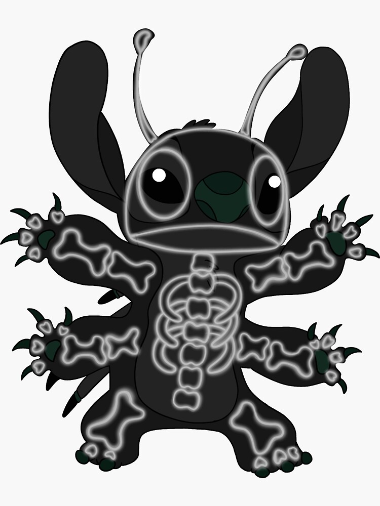 "Skeleton stitch" Sticker for Sale by Jaselynewonders | Redbubble