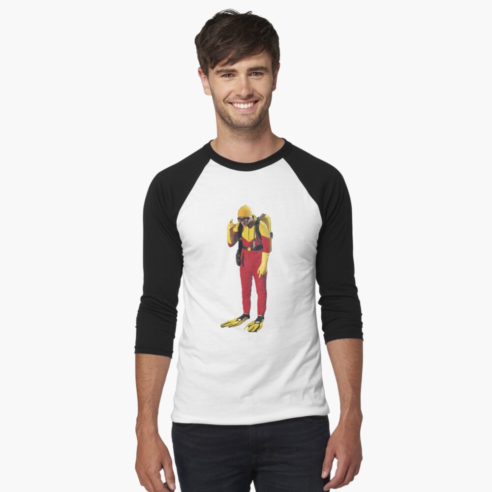Item preview, Baseball ¾ Sleeve T-Shirt designed and sold by froggyleggs.