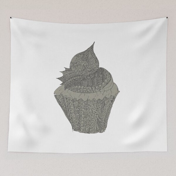Item preview, Zentangle cupcake designed and sold by Izzy888.